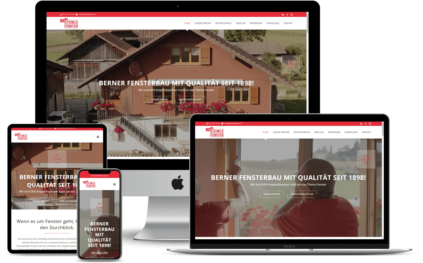 Webseite für Fensterbauer